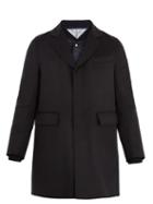 Matchesfashion.com Moncler - Double Layered Wool Overcoat - Mens - Black