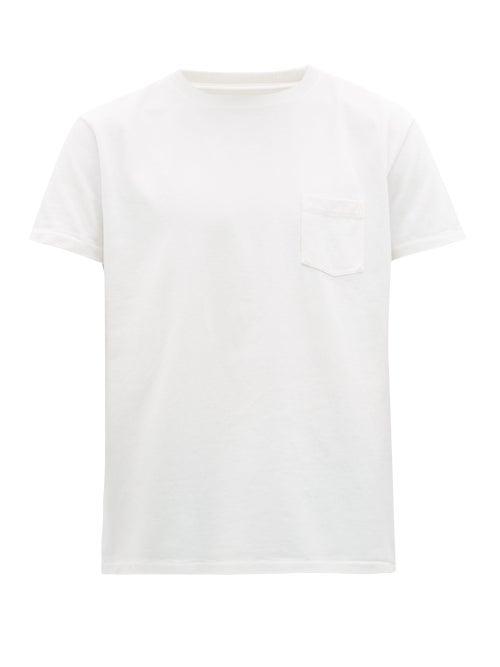 Matchesfashion.com Schnayderman's - Arrow-print Cotton-jersey T-shirt - Mens - White
