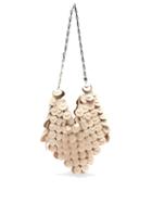 Matchesfashion.com Paco Rabanne - Sphere Hobo 1969 Small Leather-chainmail Bag - Womens - Beige