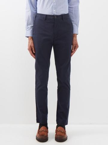 Polo Ralph Lauren - Cotton-blend Twill Straight-leg Trousers - Mens - Navy