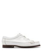 Matchesfashion.com Hereu - Priego Leather Derby Shoes - Mens - White
