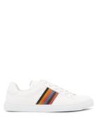 Matchesfashion.com Paul Smith - Hansen Artist Stripe Leather Low Top Trainers - Mens - White