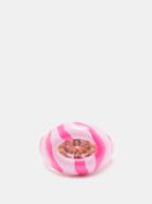 Jupiter - Bold Zirconia, Enamel & 18kt Gold-plated Ring - Womens - Pink Multi