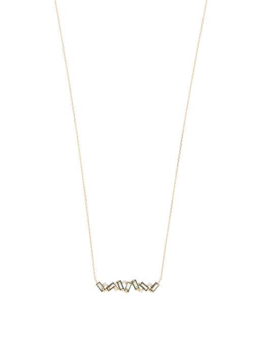 Matchesfashion.com Suzanne Kalan - Diamond, Topaz & 14kt Gold Necklace - Womens - Yellow Gold