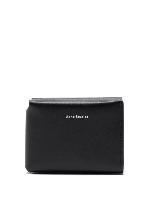 Matchesfashion.com Acne Studios - Folded Leather Wallet - Mens - Black