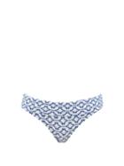 Ladies Beachwear Heidi Klein - Mykonos Geometric-print Bikini Briefs - Womens - Blue Print