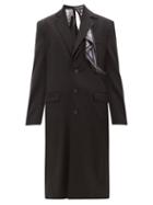 Y/project - Secret Scarf Tailored Coat - Mens - Black