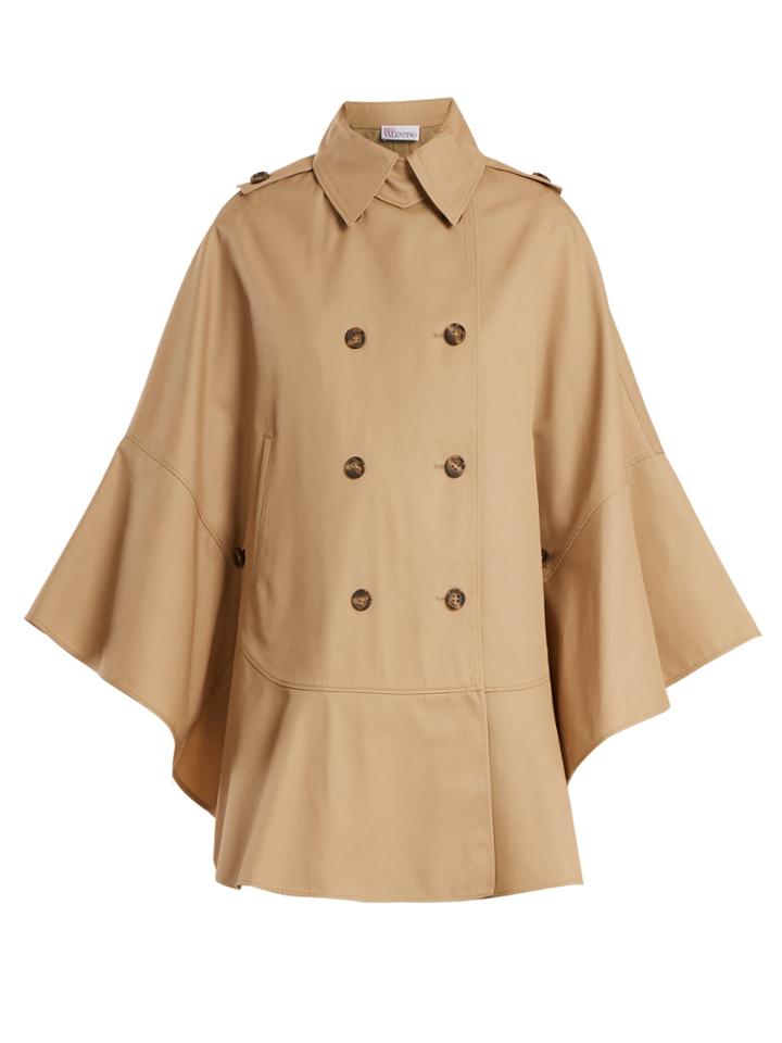 Redvalentino Double-breasted Trench Cape
