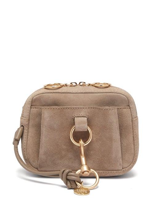 Matchesfashion.com See By Chlo - Tony Suede Belt Bag - Womens - Grey