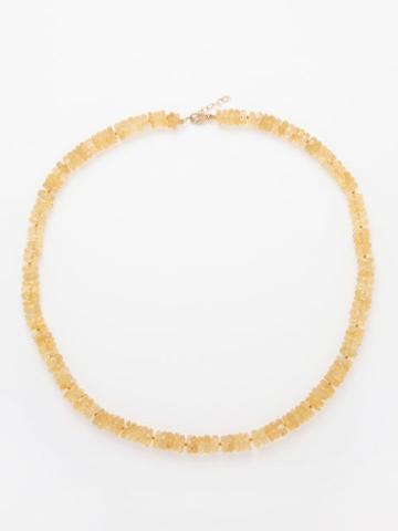 Jia Jia - Citrine & 14kt Gold Necklace - Womens - Yellow