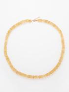 Jia Jia - Citrine & 14kt Gold Necklace - Womens - Yellow
