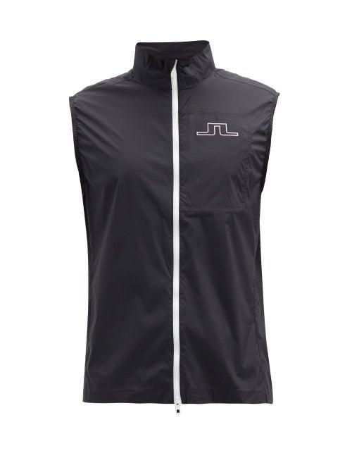 Matchesfashion.com J.lindeberg - Ash Packable Shell Vest - Mens - Black