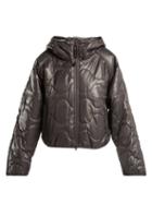 Matchesfashion.com Adidas By Stella Mccartney - Run Hooded Padded Jacket - Womens - Grey Multi