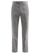Matchesfashion.com Gabriela Hearst - Sebastian Wool-blend Straight-leg Trousers - Mens - Grey
