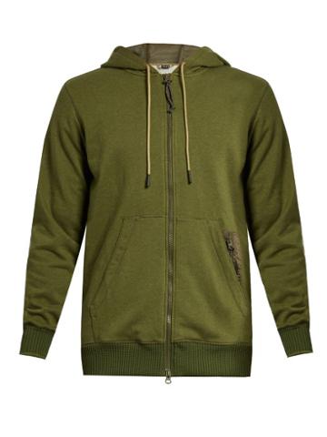Adidas By Day One Utility Cotton-blend Jersey Hooded Sweatshirt