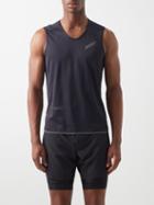 Soar - 2.0 Jersey And Mesh Tank Top - Mens - Black