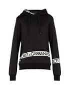 Matchesfashion.com Dolce & Gabbana - Logo Print Hooded Sweatshirt - Mens - Black