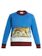Gucci Walking Tiger-print Cotton Sweatshirt