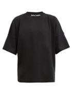 Matchesfashion.com Palm Angels - Logo-print Oversized Cotton T-shirt - Mens - Black