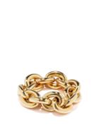 Matchesfashion.com Bottega Veneta - Chunky 18kt Gold-plated Sterling-silver Bracelet - Womens - Gold