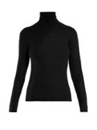 Matchesfashion.com Gabriela Hearst - Costa Roll Neck Sweater - Womens - Black