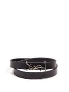 Saint Laurent Monogram Leather Bracelet