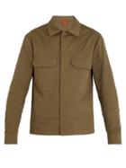 Matchesfashion.com Barena Venezia - Patch Pocket Stretch Cotton Jacket - Mens - Green