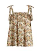 Matchesfashion.com Loup Charmant - Turen Floral Print Cotton Top - Womens - Multi