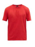 Matchesfashion.com Moncler - Logo-print Cotton-jersey T-shirt - Mens - Red