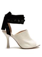 Attico Pamela Open-toe Canvas Mules
