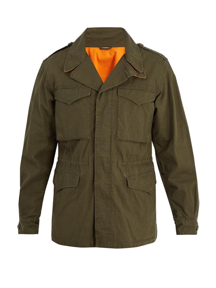 Gucci Patch-pocket Cotton-gabardine Parka