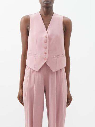 The Frankie Shop - Gelso Tailored Waistcoat - Womens - Pink