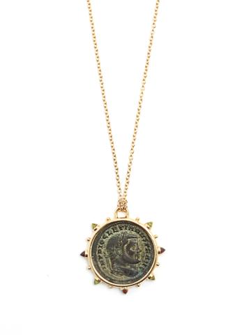 Dubini Empires Semi-precious Stone & Yellow-gold Necklace