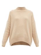 Matchesfashion.com Allude - High Neck Cashmere Sweater - Womens - Beige