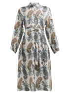 Matchesfashion.com Etro - Meadows Paisley Print Shirtdress - Womens - Grey Multi