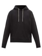 Jil Sander - Oversized Cotton-jersey Hooded Sweatshirt - Mens - Black