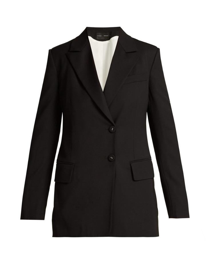 Proenza Schouler Single-breasted Wool-blend Blazer