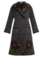 J.w.anderson Floral And Squiggle-embroidered Silk Coat