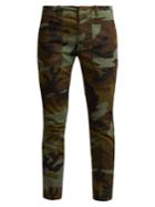 Nili Lotan Jenna Camouflage-print Cotton-blend Trousers