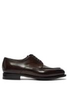 Matchesfashion.com Santoni - Colin Leather Derby Shoes - Mens - Dark Brown