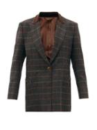 Matchesfashion.com Blaz Milano - Mondange Single-breasted Checked Wool Blazer - Womens - Grey Multi