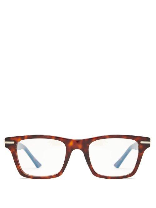 Matchesfashion.com Cutler And Gross - Square Acetate Glasses - Mens - Tortoiseshell
