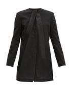 Matchesfashion.com Haider Ackermann - Open Front Wool Blend Jacket - Womens - Black