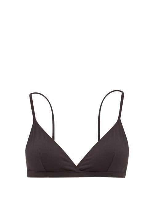 Matchesfashion.com Asceno - The Genoa Triangle Bikini Top - Womens - Black