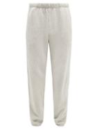 Mens Rtw Les Tien - Brushed-back Cotton Track Pants - Mens - Grey