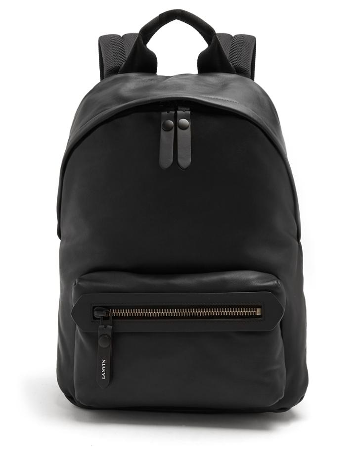 Lanvin Smooth Grained-leather Backpack