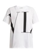 Matchesfashion.com Valentino - Logo Print Cotton T Shirt - Womens - White
