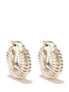 Jil Sander - Snail Hoop Earrings - Womens - Light Gold