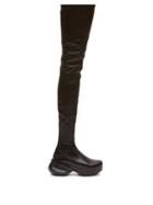 Givenchy - G-clog Leather Over-the-knee Boots - Womens - Black