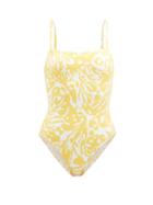 Matchesfashion.com Eres - Mantaray Coralsand-print Swimsuit - Womens - Yellow White